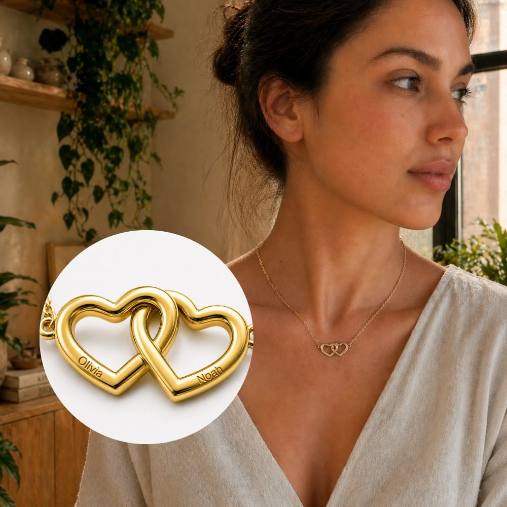 Intertwined Hearts Necklace