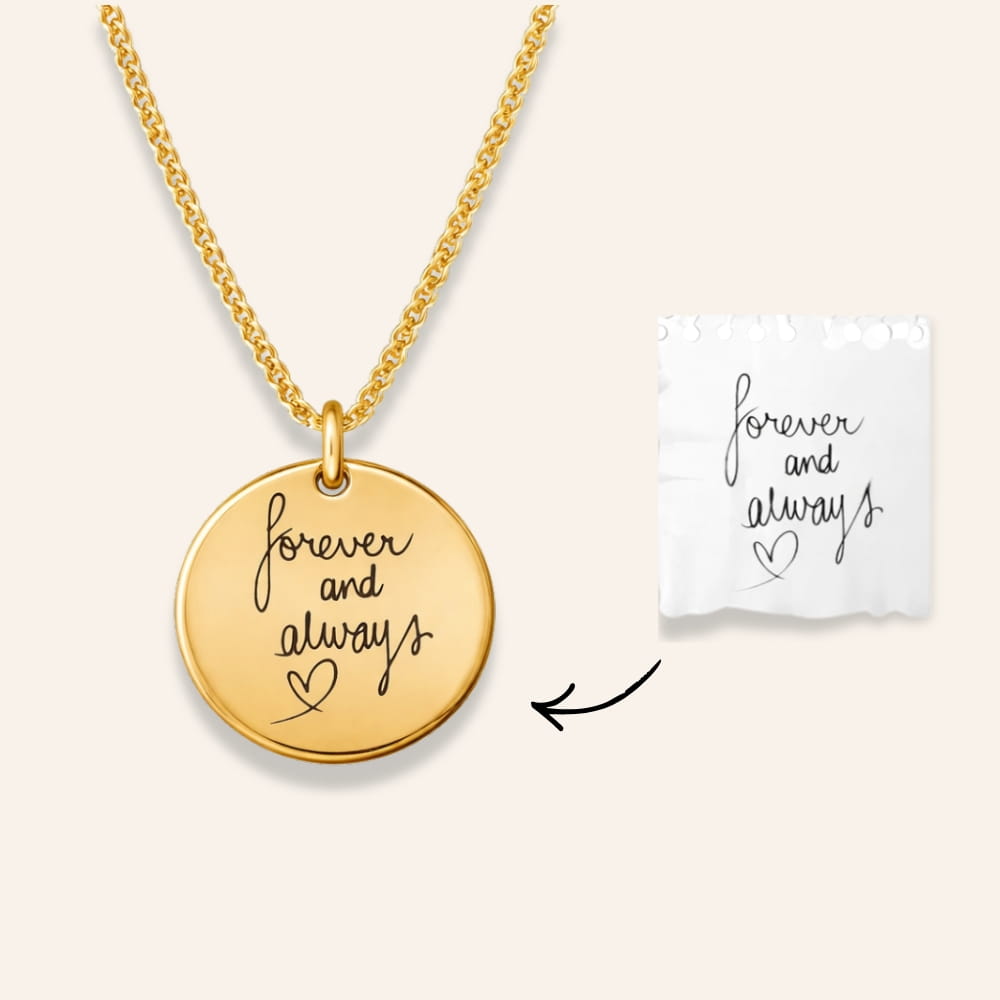 Necklace with Personalized Engraving