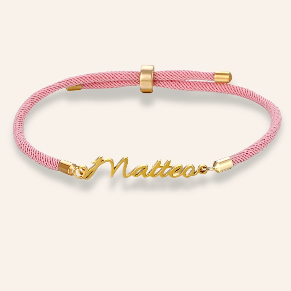 Personalized Cord Bracelet with Name