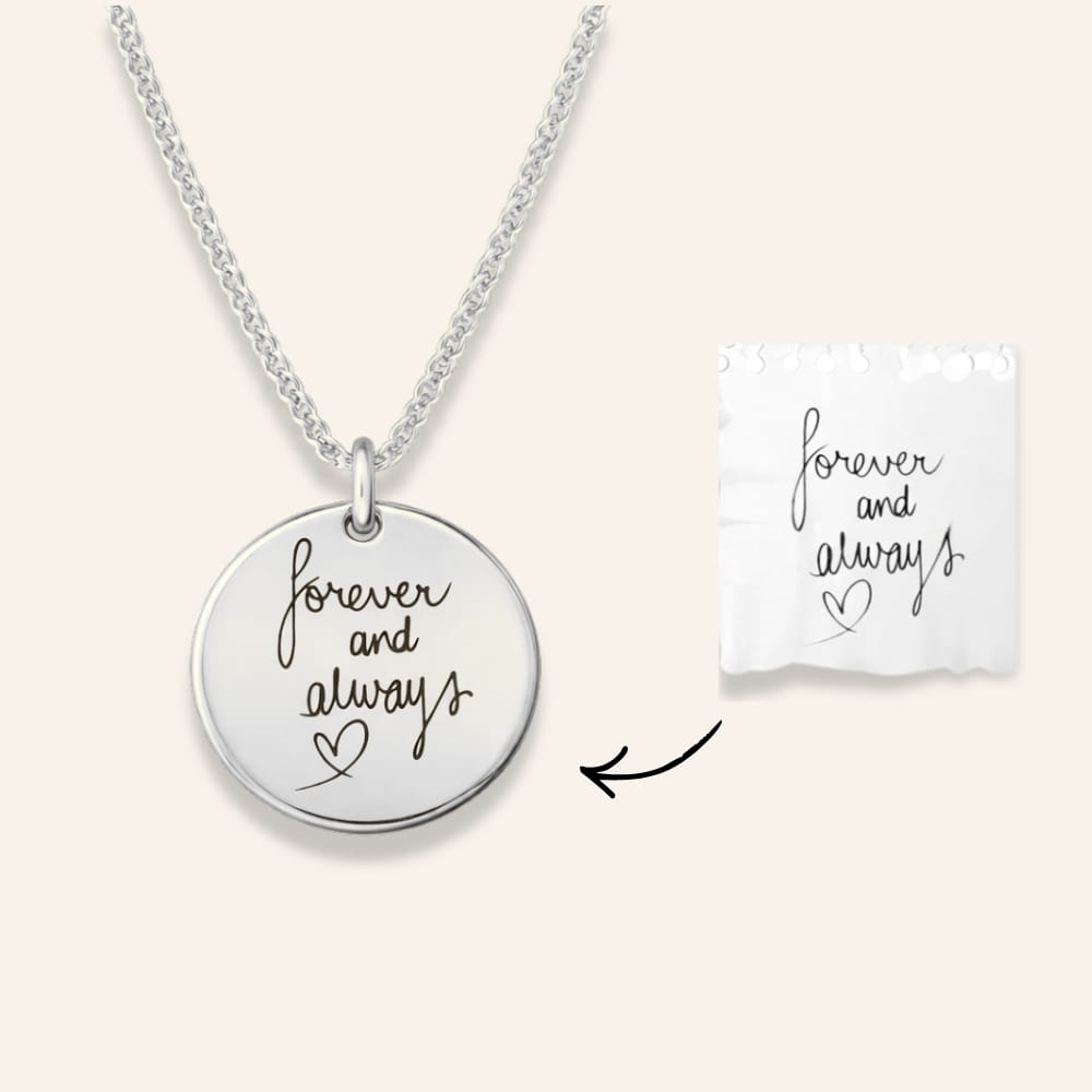Necklace with Personalized Engraving