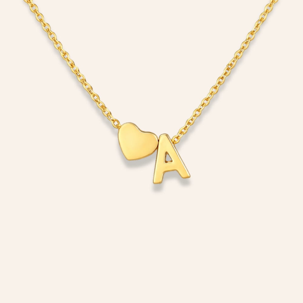 Initial Heart Necklace