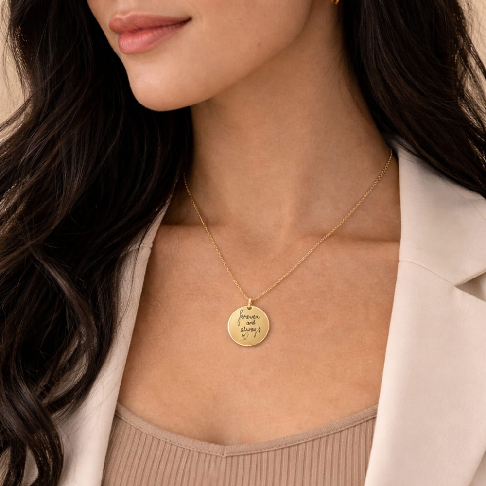 Necklace with Personalized Engraving