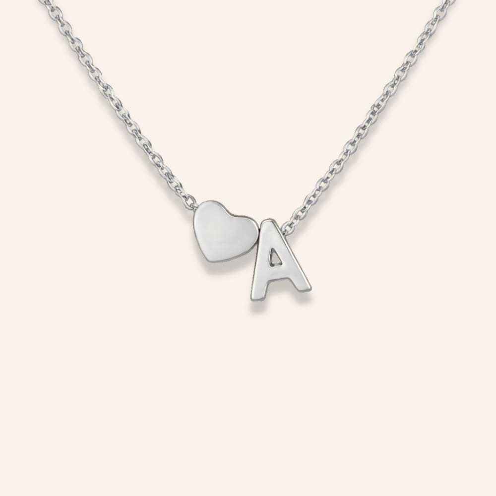 Initial Heart Necklace