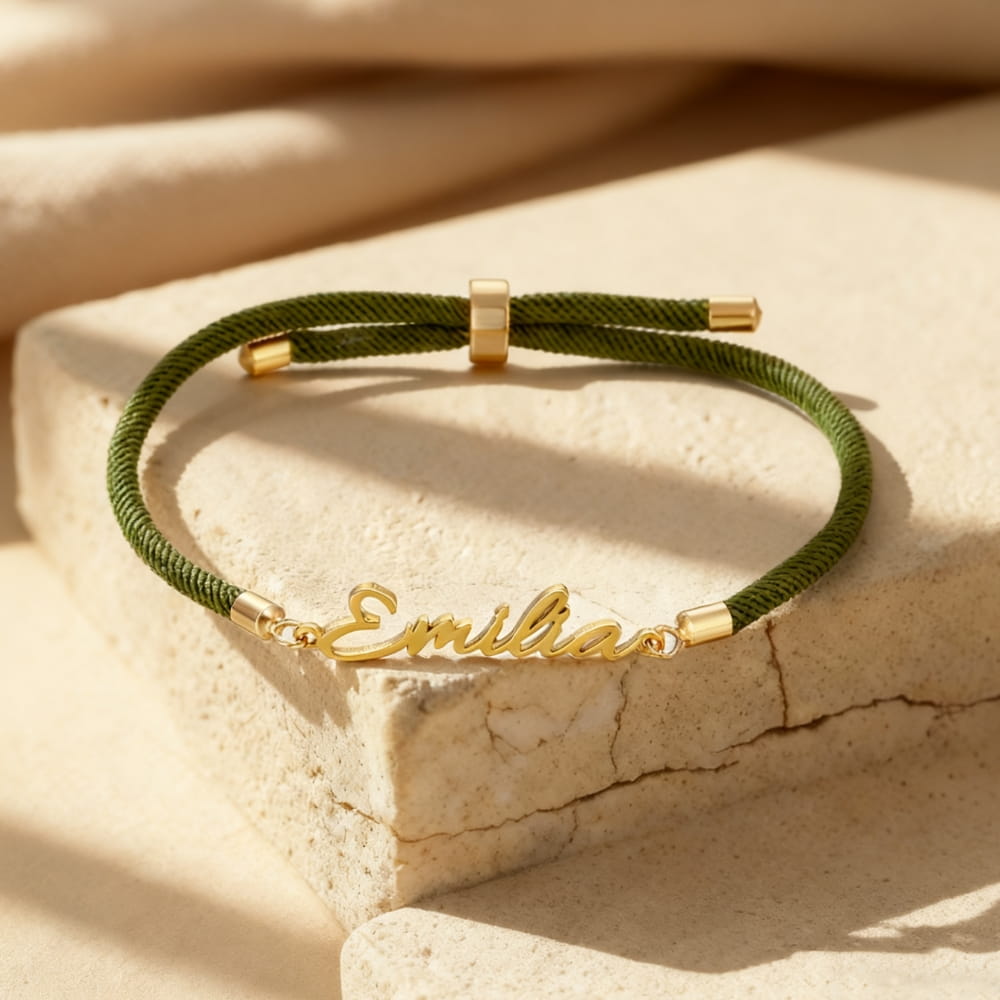 Personalized Cord Bracelet with Name