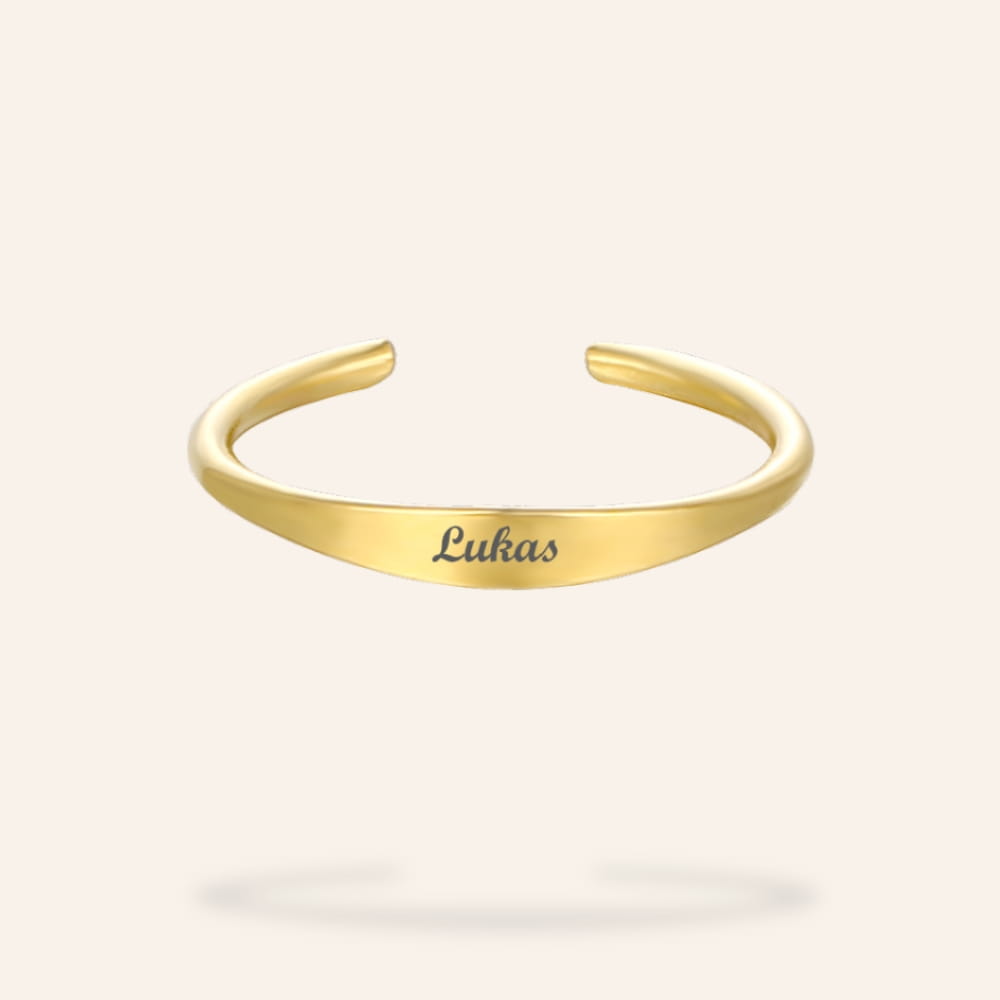 Delicate Name Ring