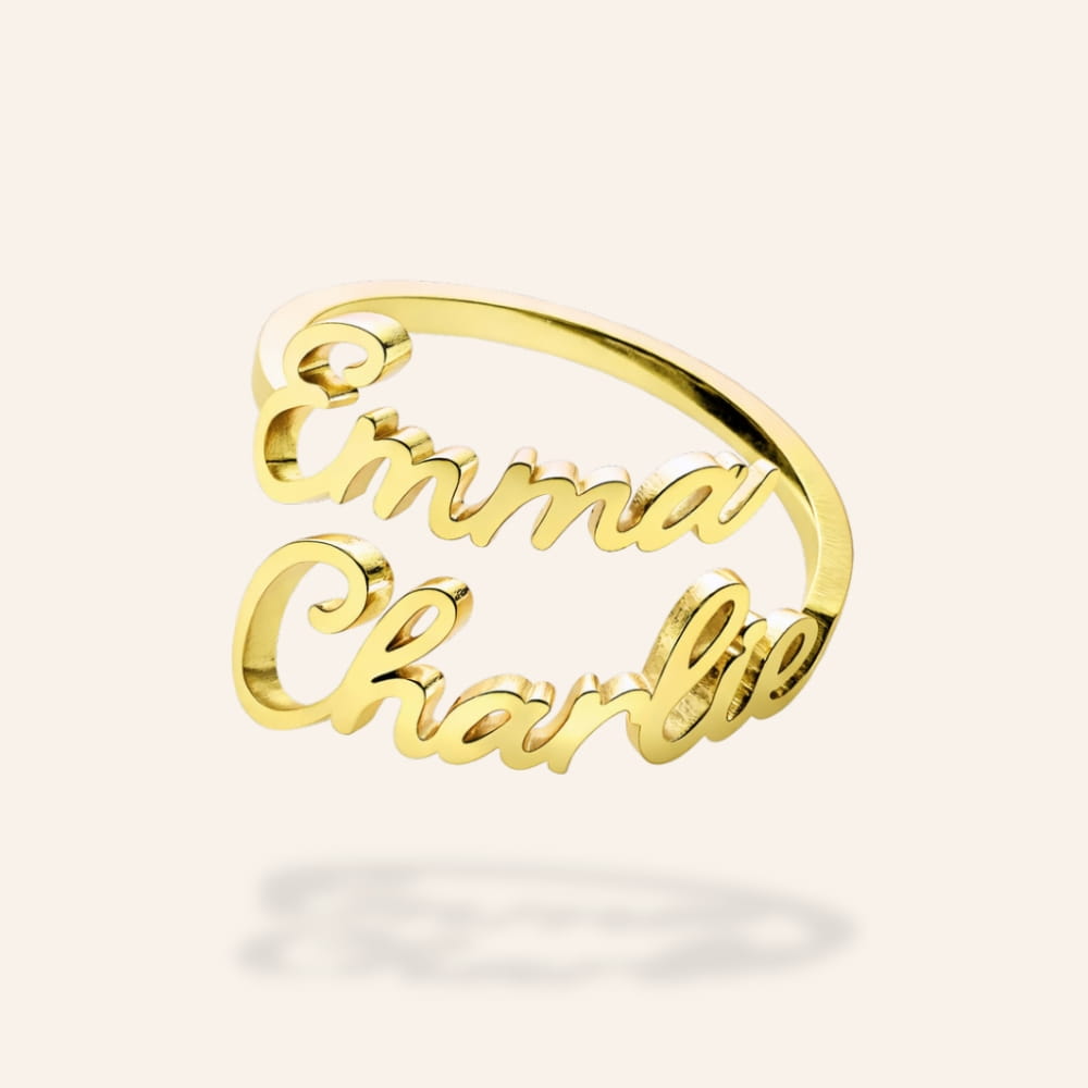 Ring with two Personalized Names