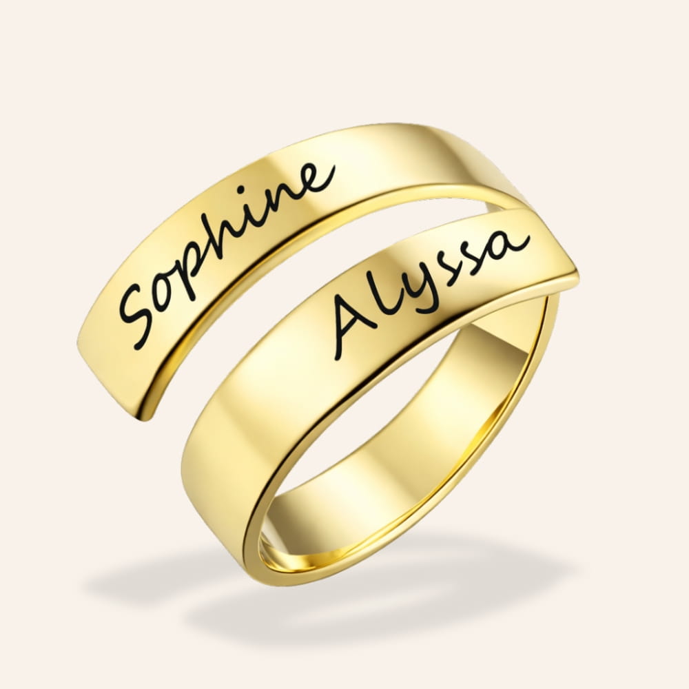 Personalized Couple Name Ring