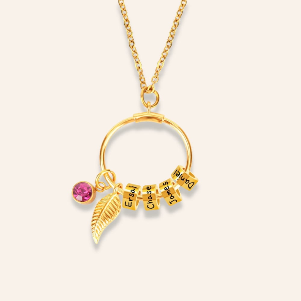 Personalized Circle Name Necklace