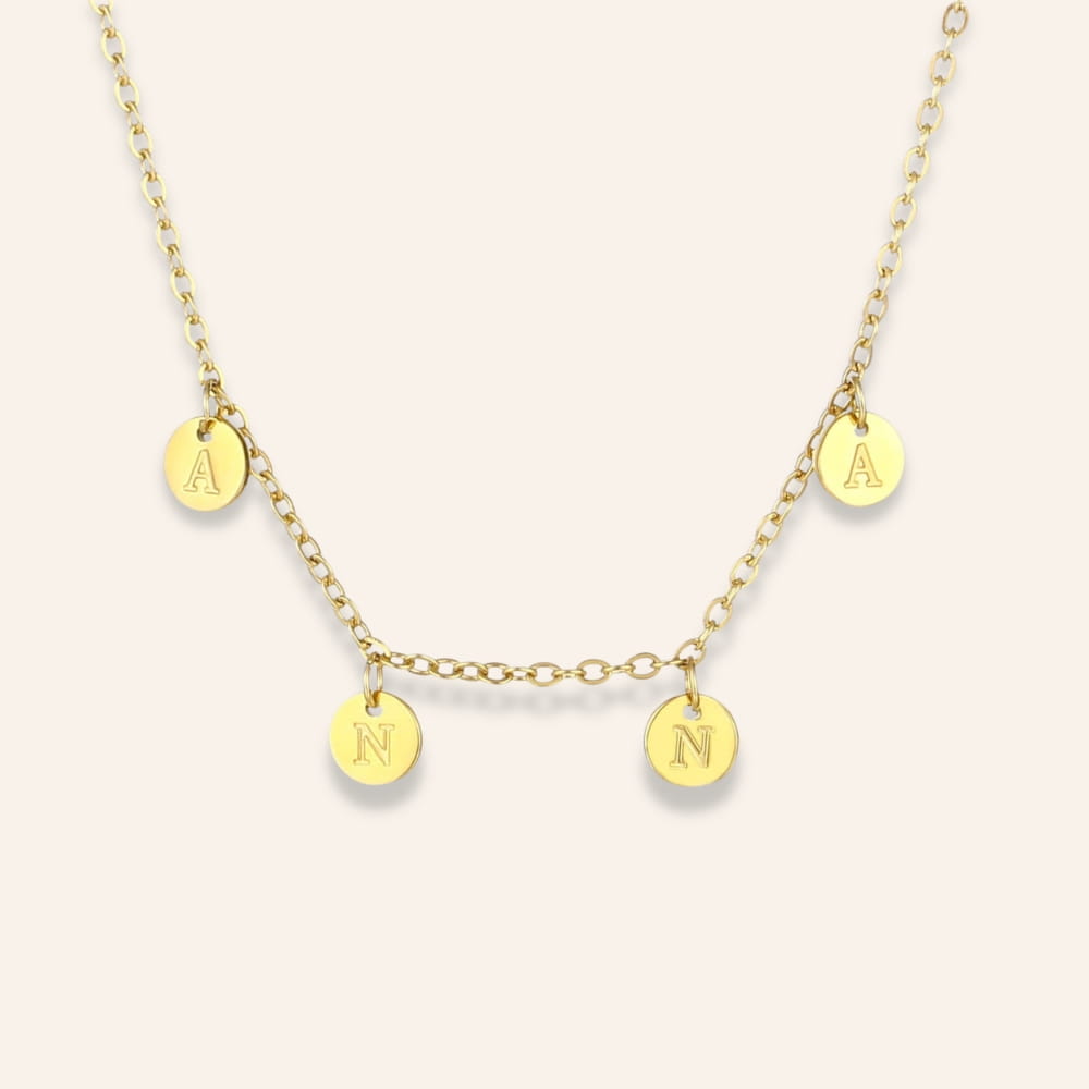 Necklace with Letter Charms