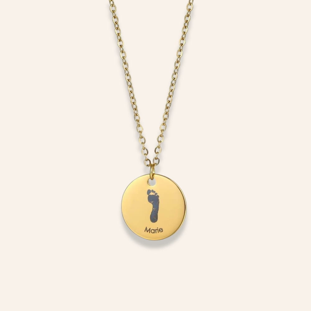 Personalized Handprint or Footprint Necklace
