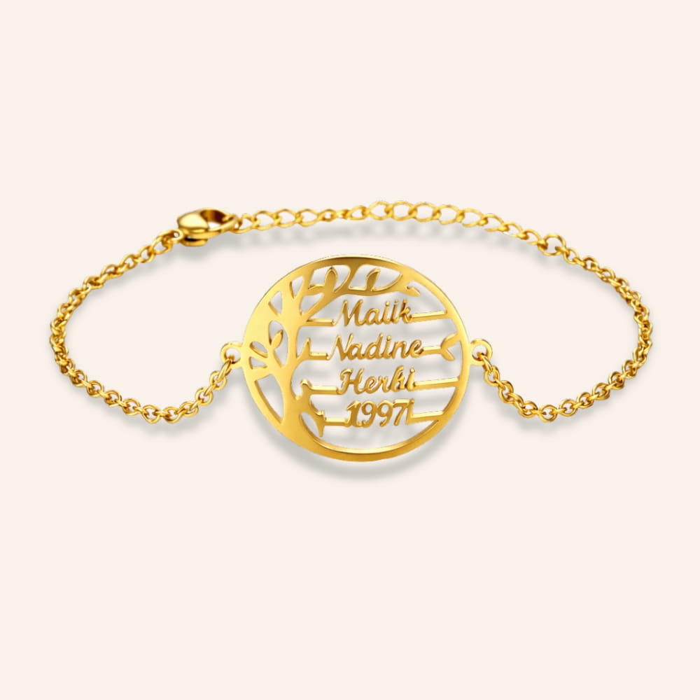 Tree of Life Bracelet with Personalized Names