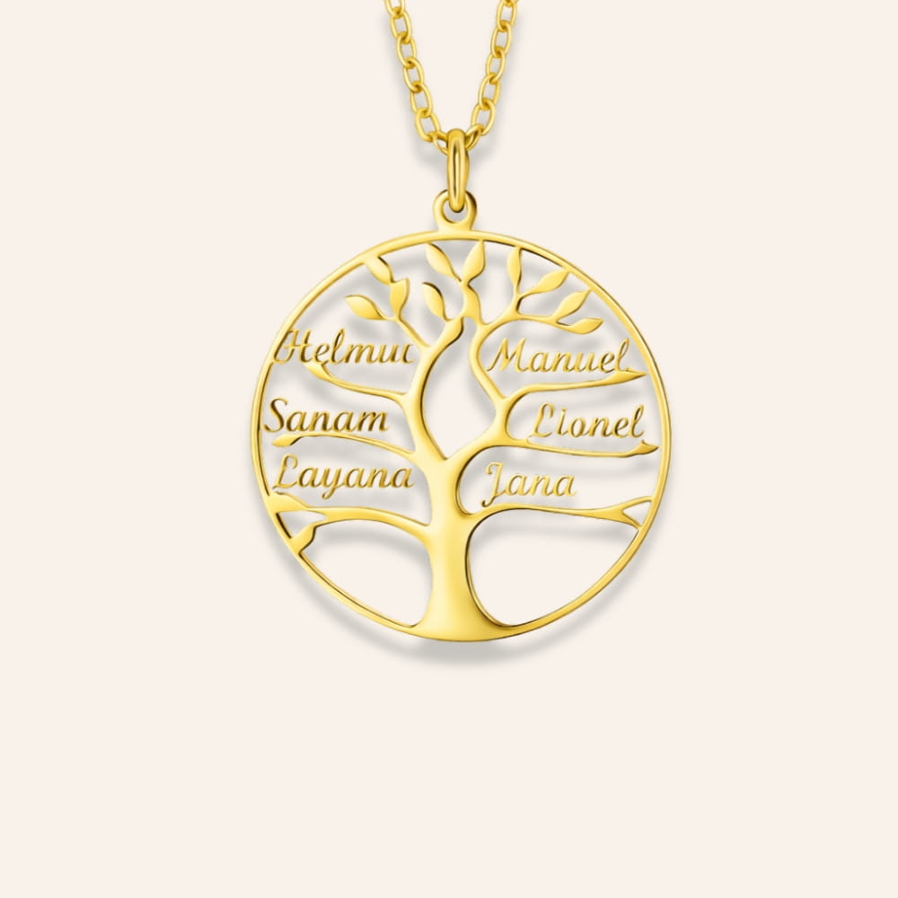 Tree of Life Necklace with Names