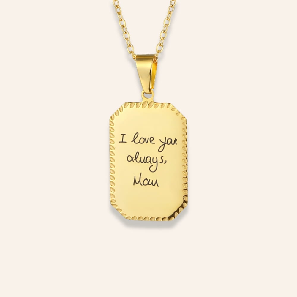 Personalized Plate Necklace