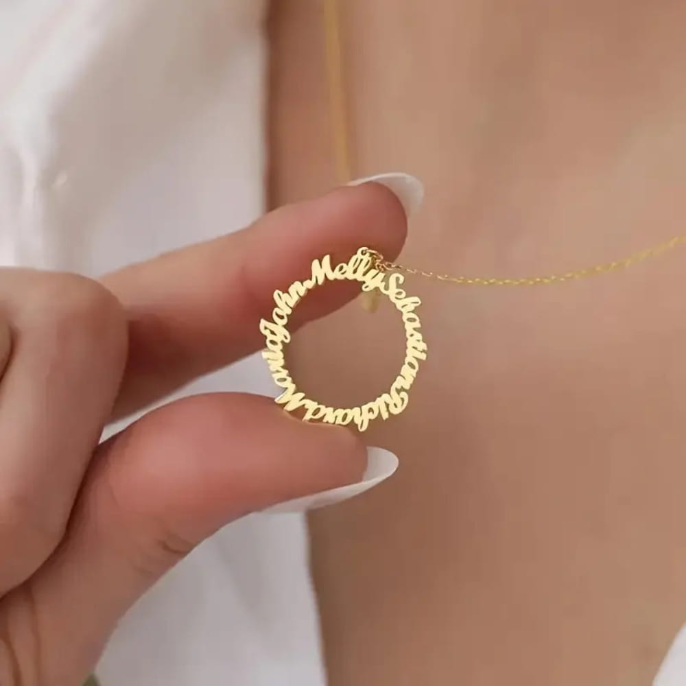 Circle of Love Name Necklace