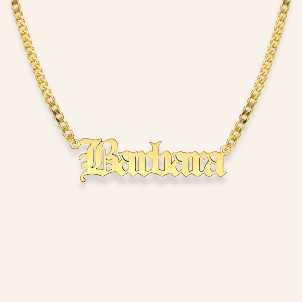 Personalized Curb Chain Necklace