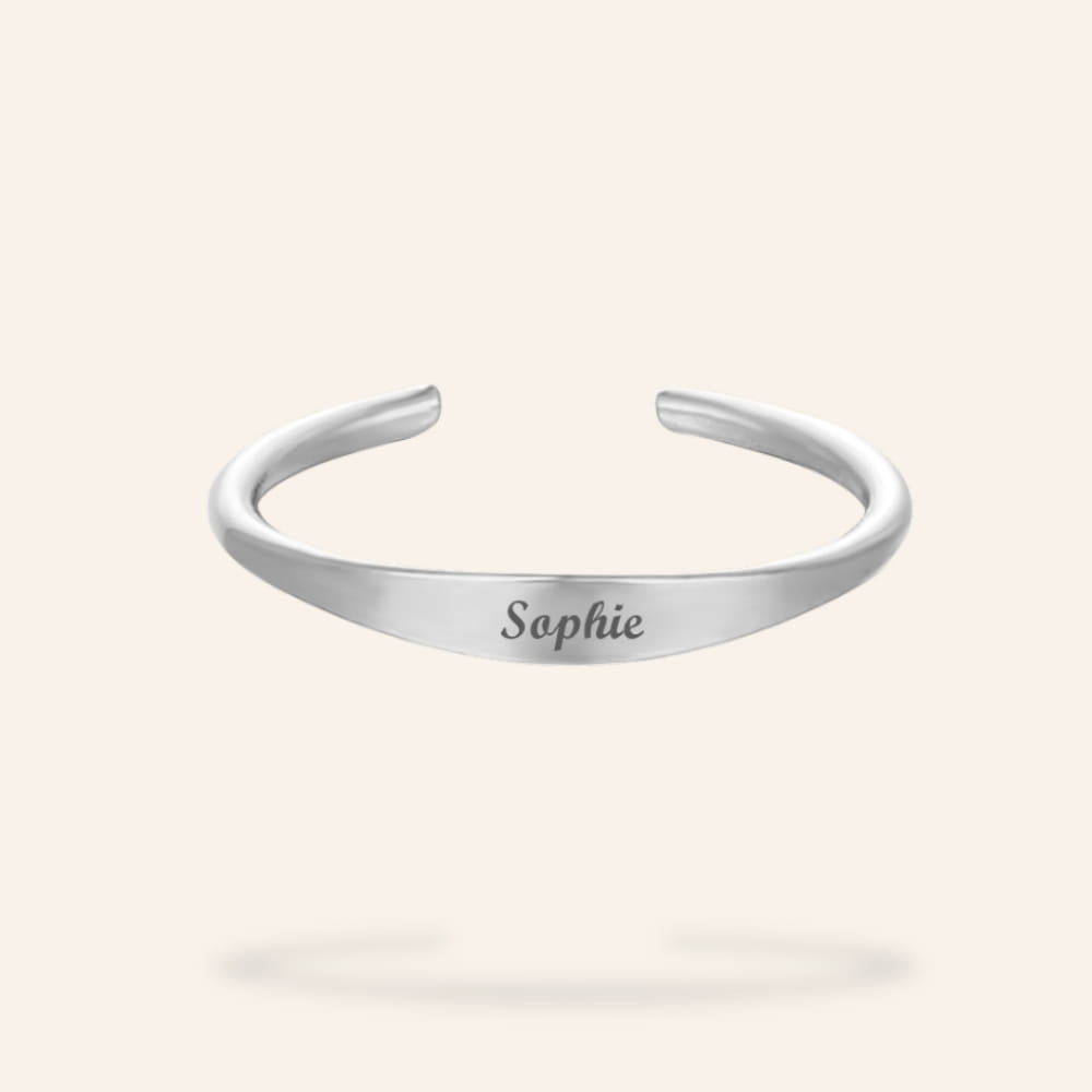 Delicate Name Ring