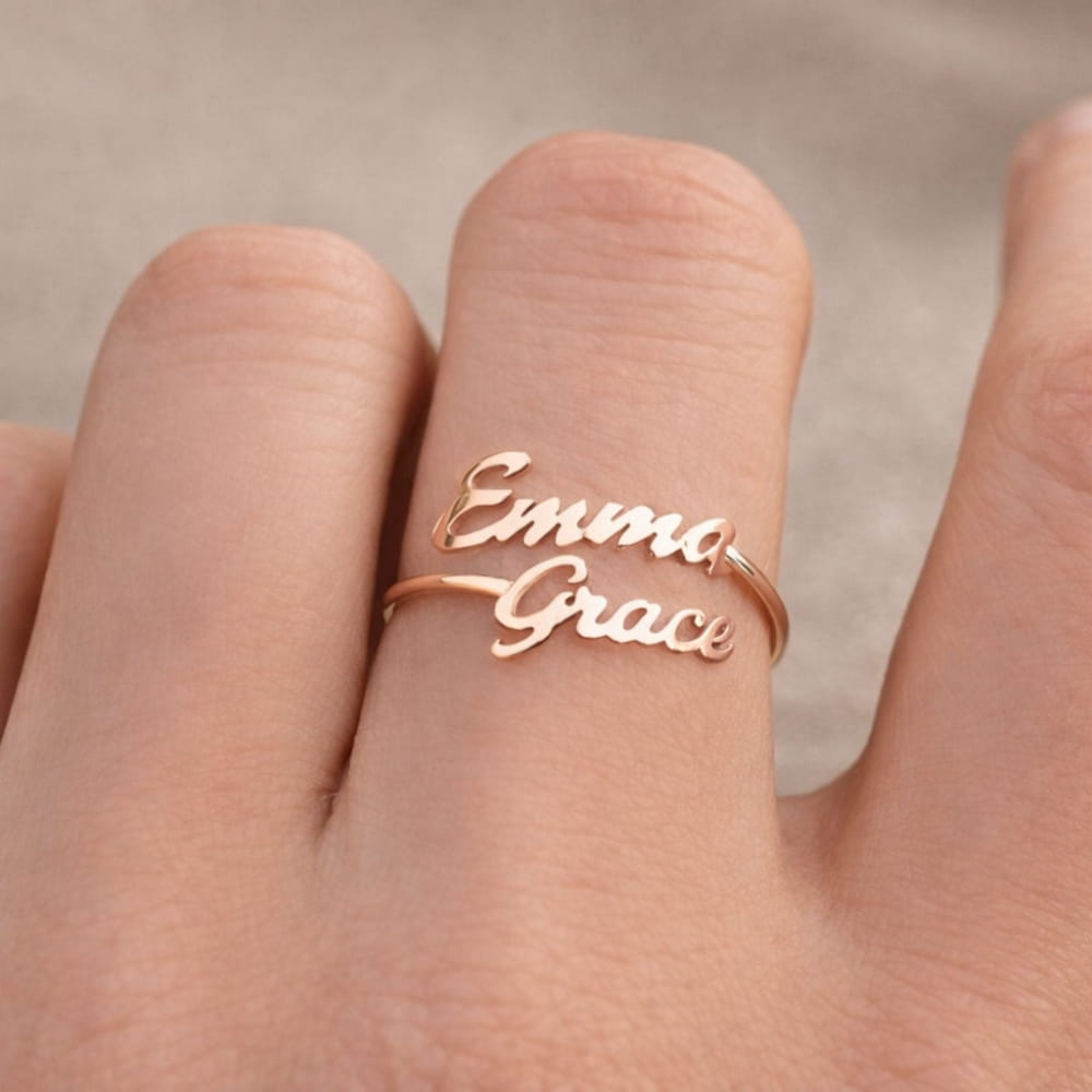 Ring with two Personalized Names