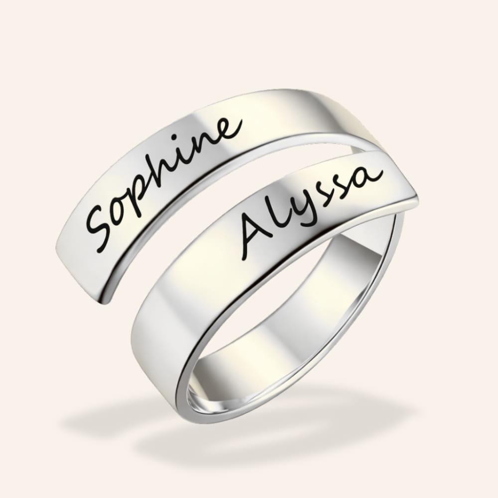 Personalized Couple Name Ring