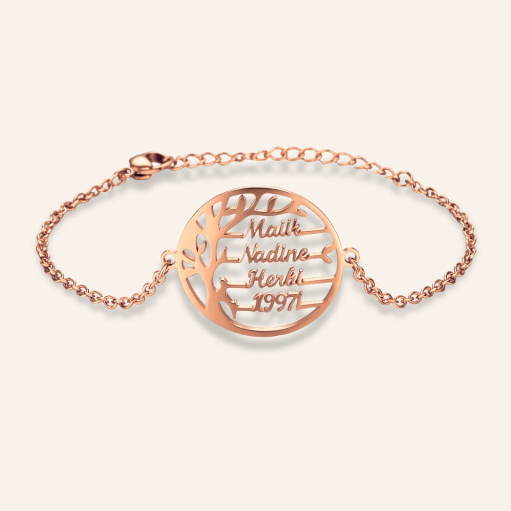 Tree of Life Bracelet with Personalized Names