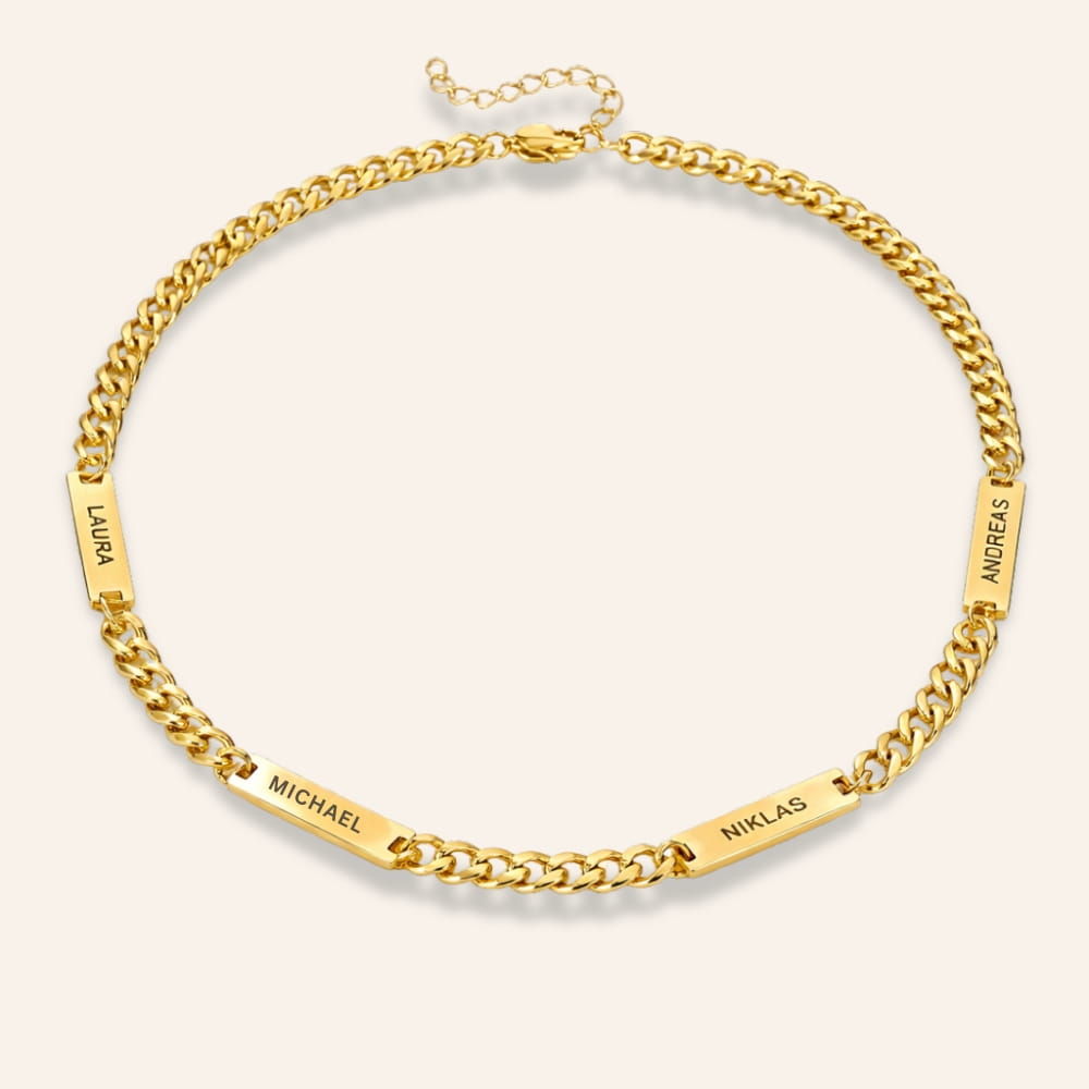Necklace with Name Charms