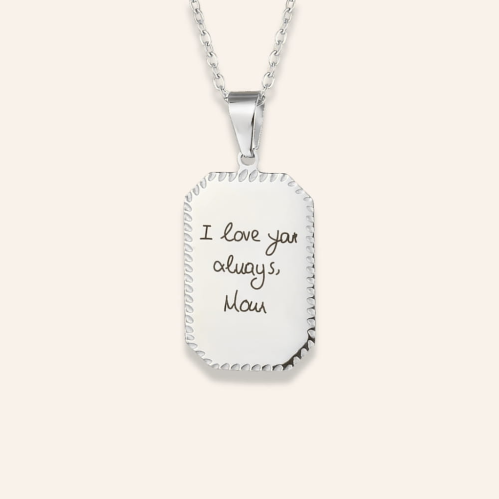 Personalized Plate Necklace