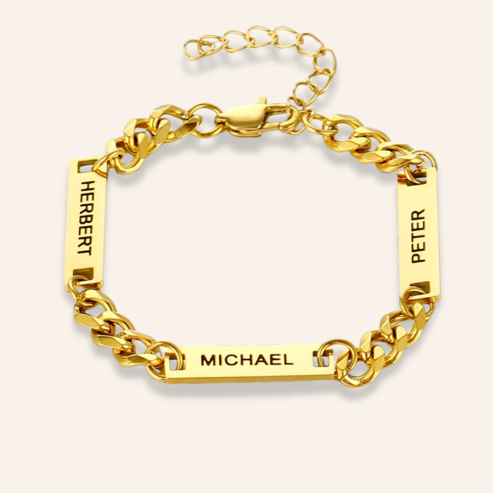Bracelet with Name Charms