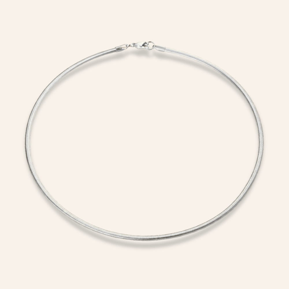 Snake Necklace "3 mm" with 18K Gold Plating