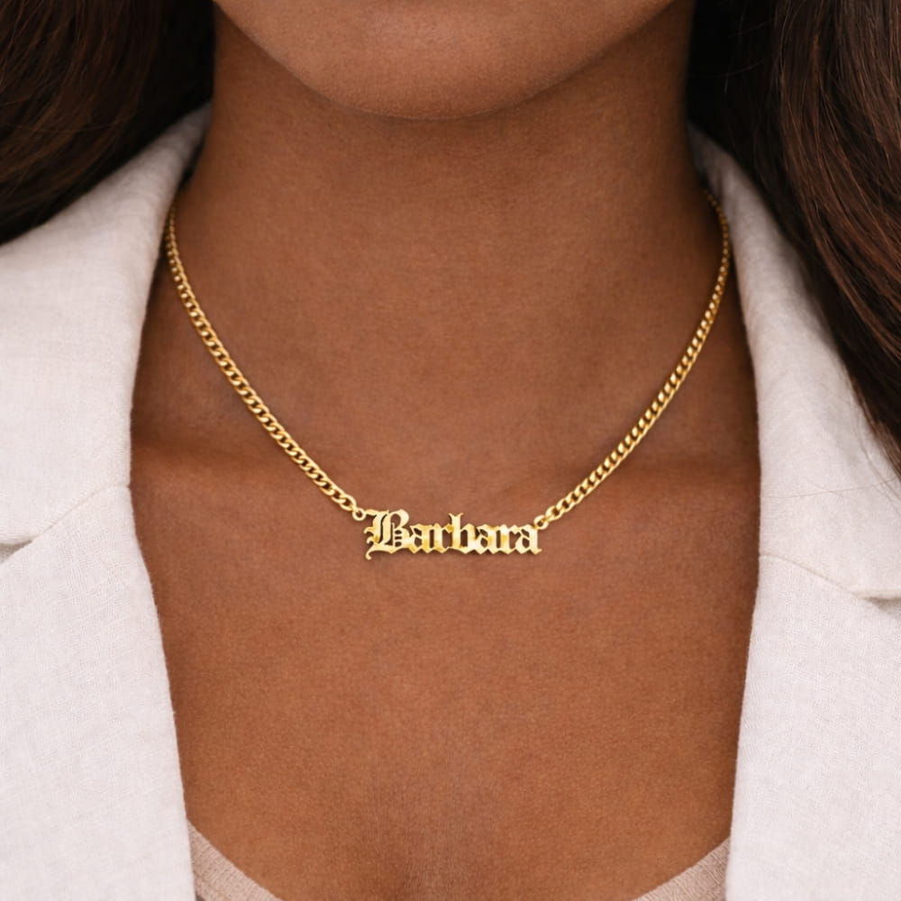 Personalized Curb Chain Necklace