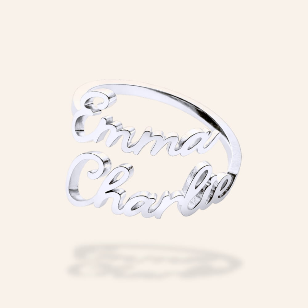 Ring with two Personalized Names