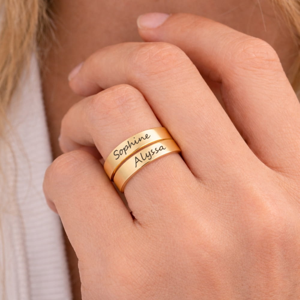 Personalized Couple Name Ring