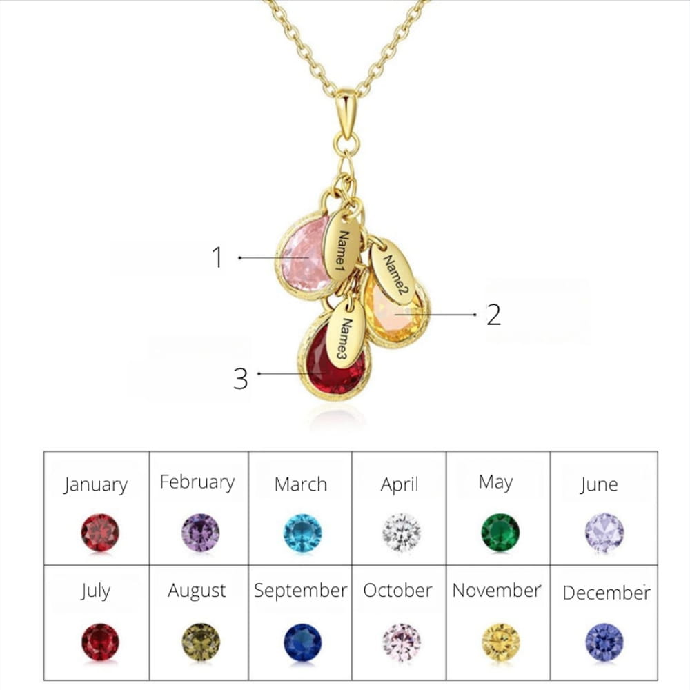 Personalized Birthstone Necklace