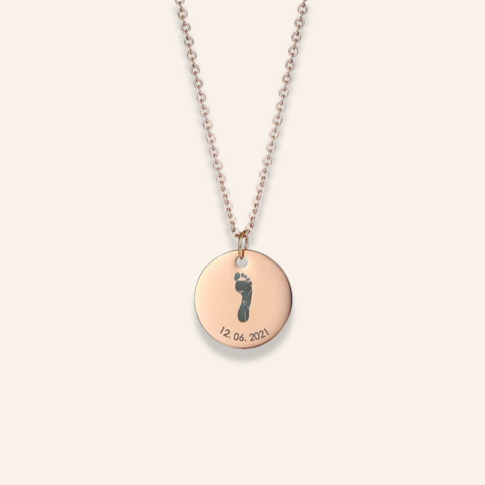 Personalized Handprint or Footprint Necklace