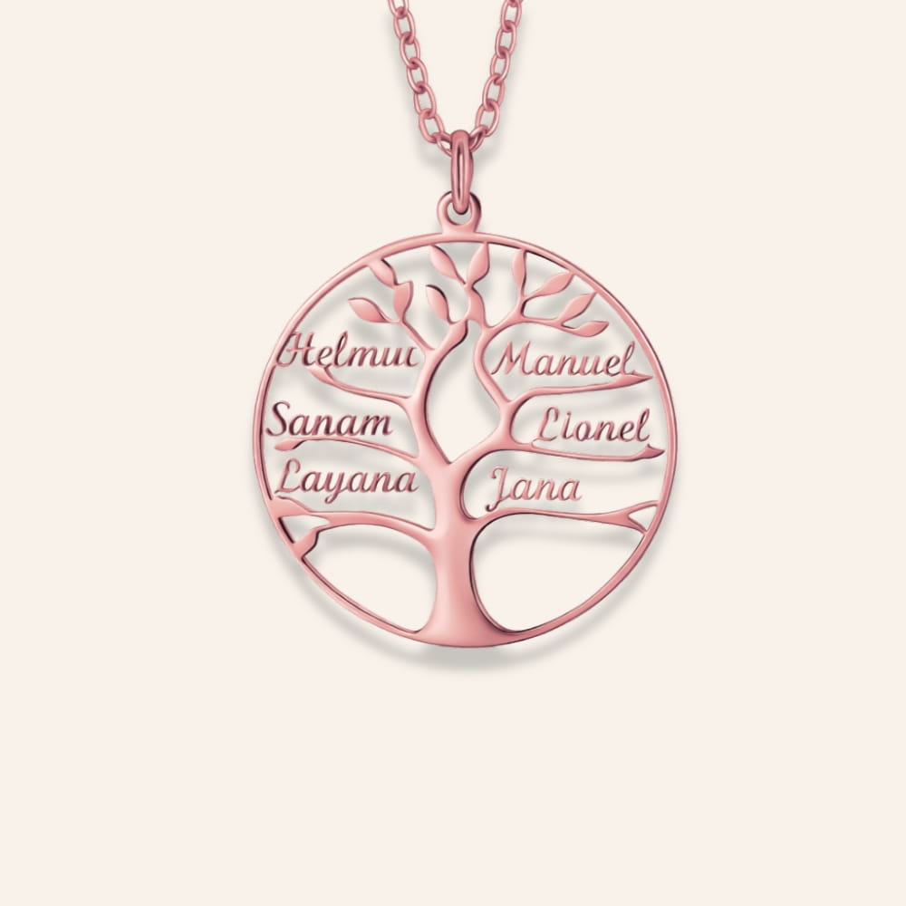Tree of Life Necklace with Names