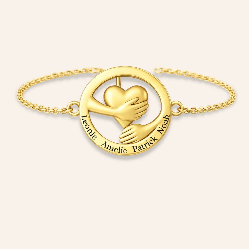 Embracing Heart Bracelet