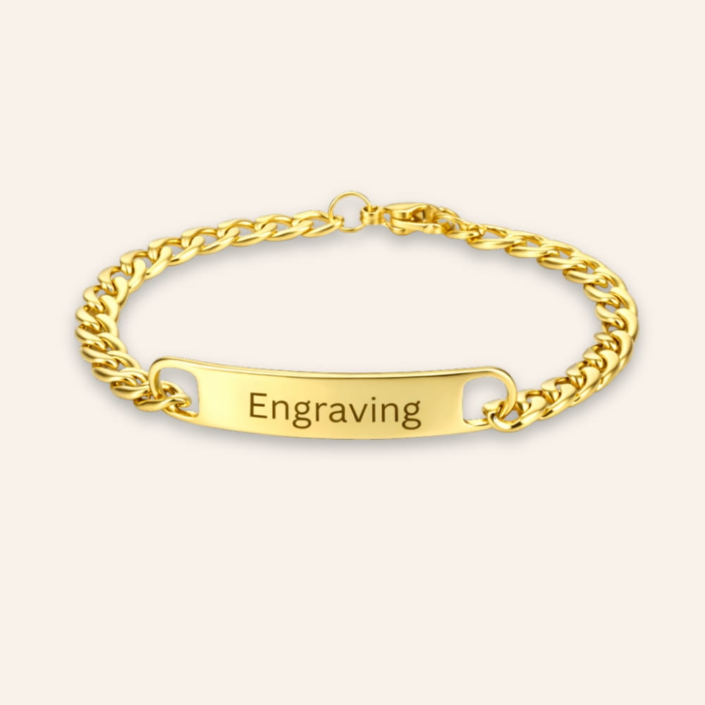 Personalized Couple Bracelet with Custom Text