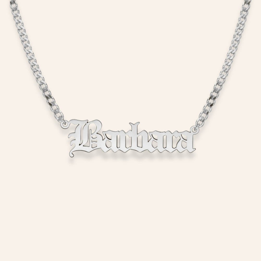 Personalized Curb Chain Necklace