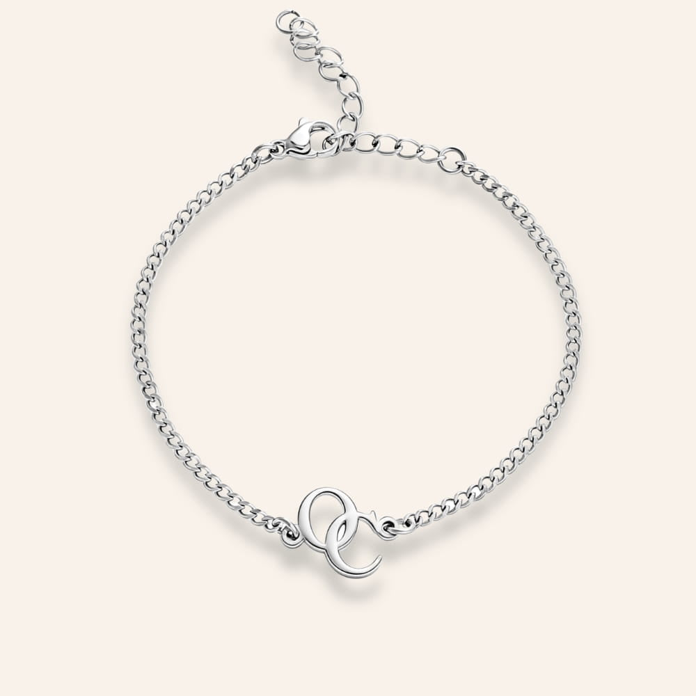 Intertwined Initial Bracelet – Personalized Monogram