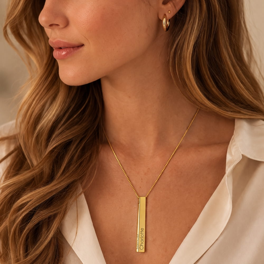 Personalized Bar Necklace