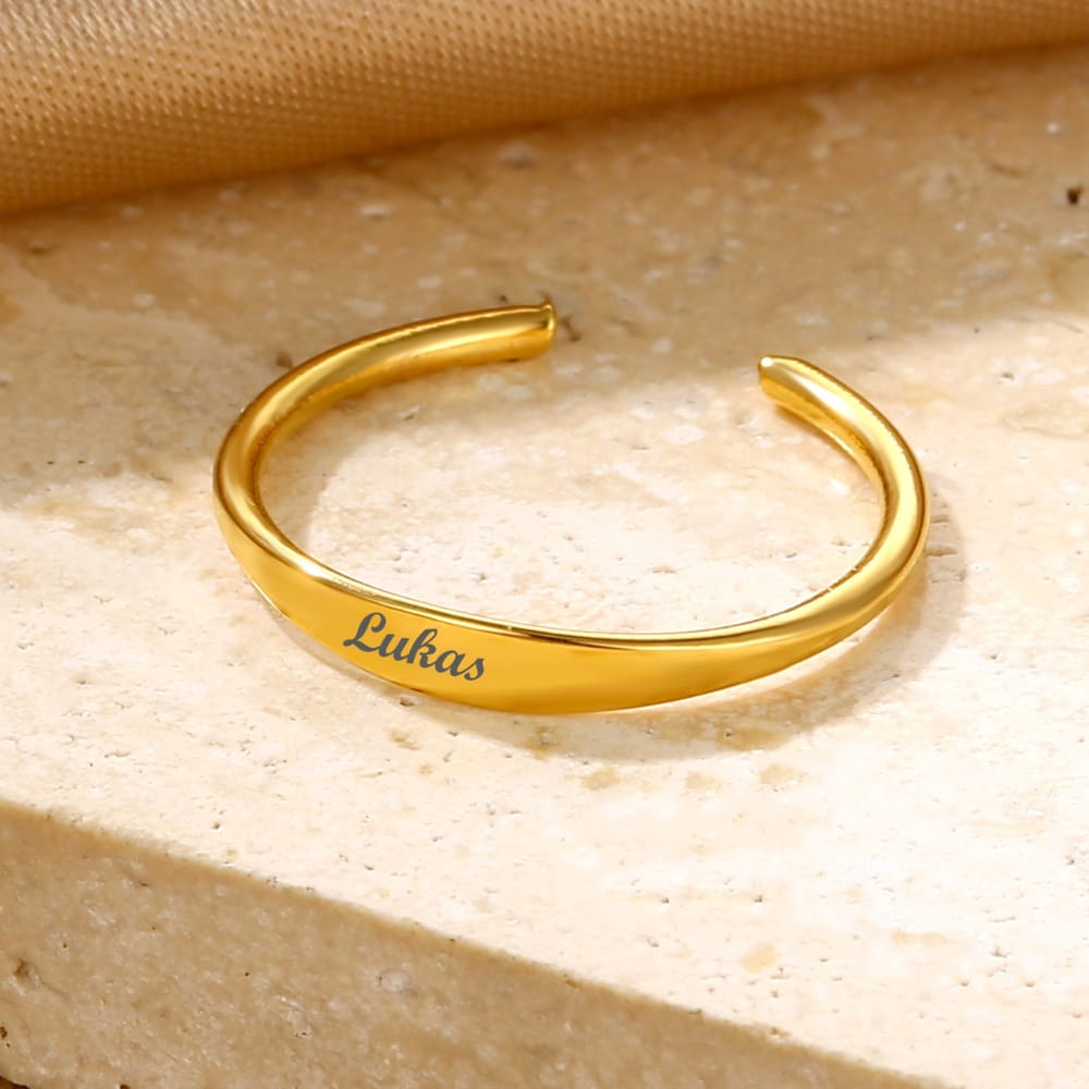 Delicate Name Ring