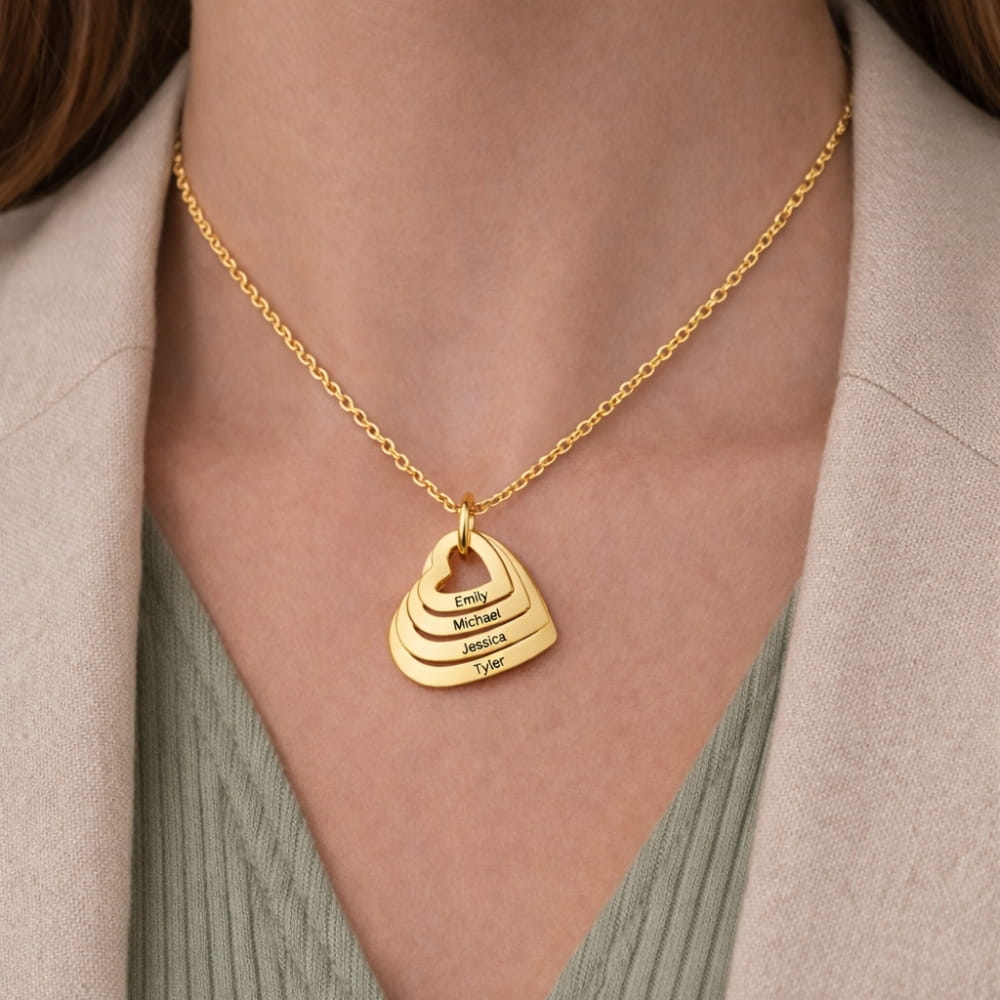 Personalized Heart Necklace