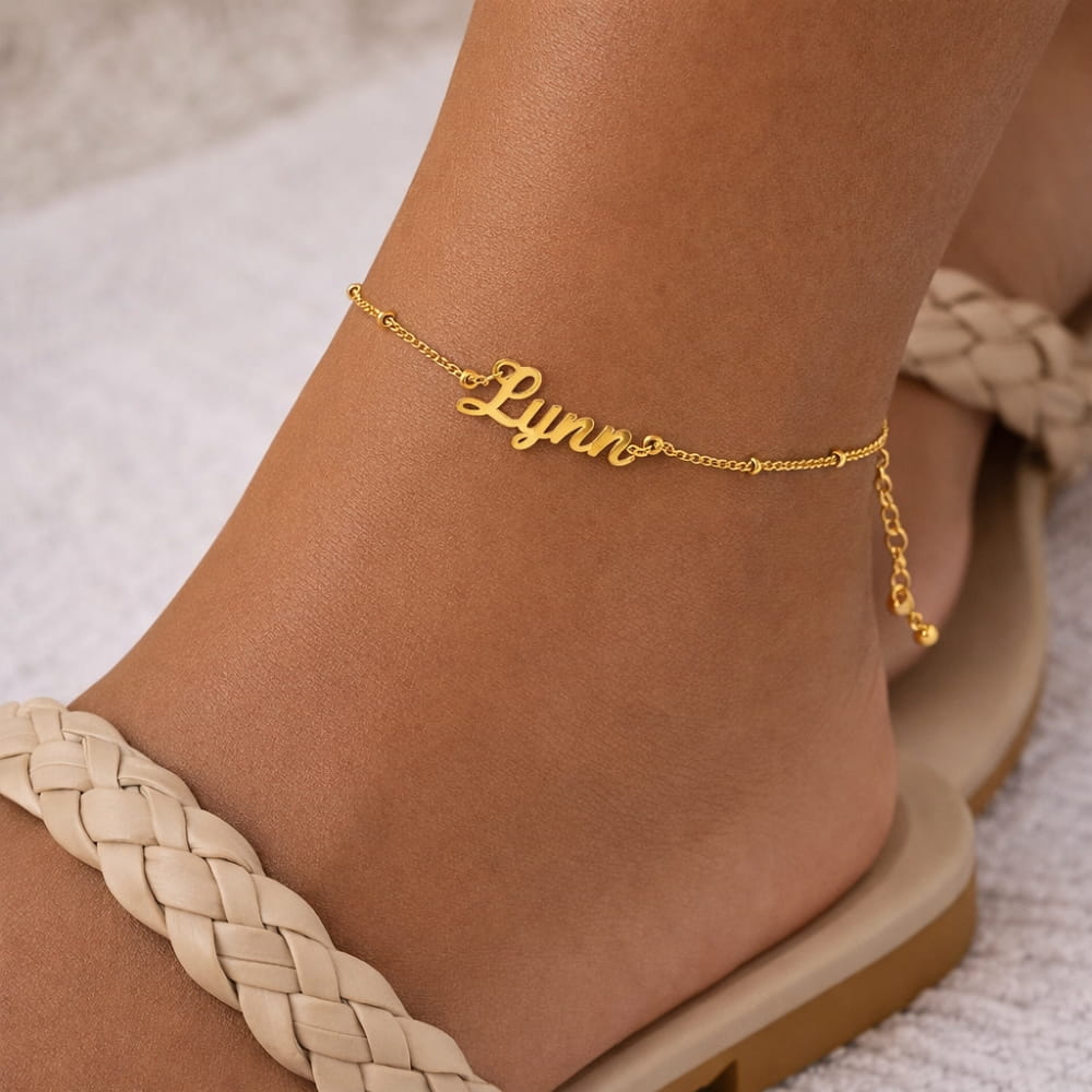 Personalized Name Anklet