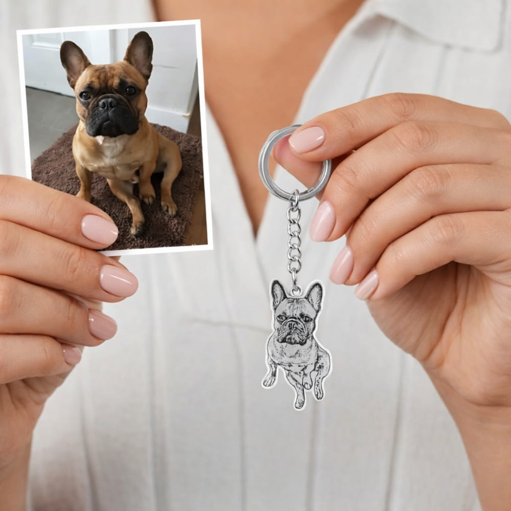 Personalized Pet Necklace or Keychain