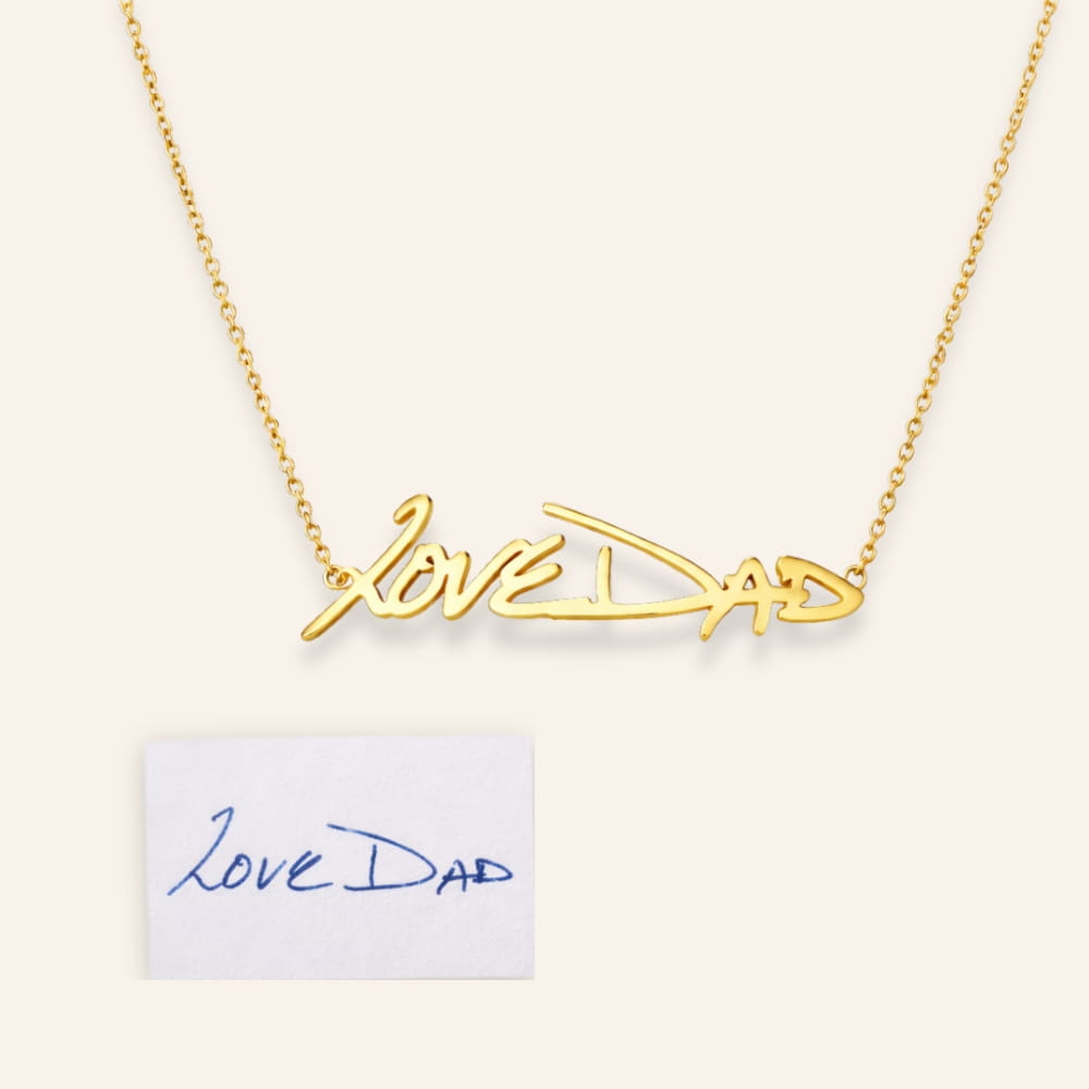 Jewelry Made from Your Handwriting