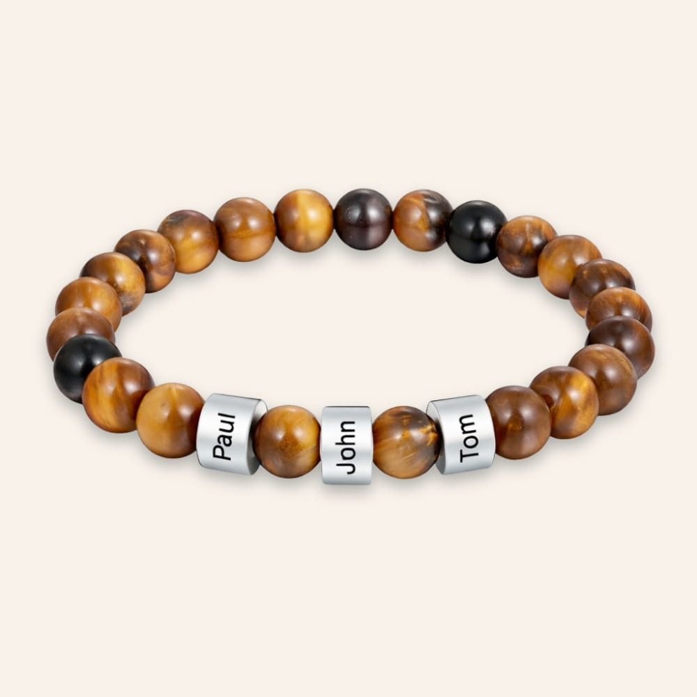 Personalized Lava Stone Bracelet