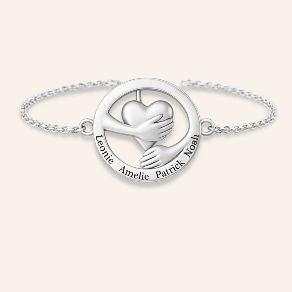 Embracing Heart Bracelet