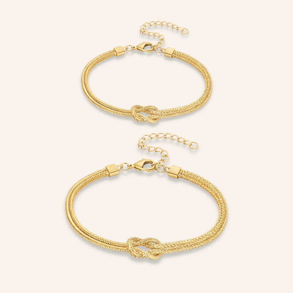 Eternity Knot Couple Bracelets (Set of 2)