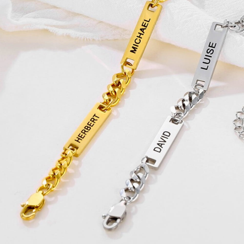 Bracelet with Name Charms