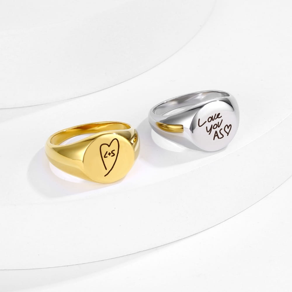 Signet Ring with Personalized Engraving