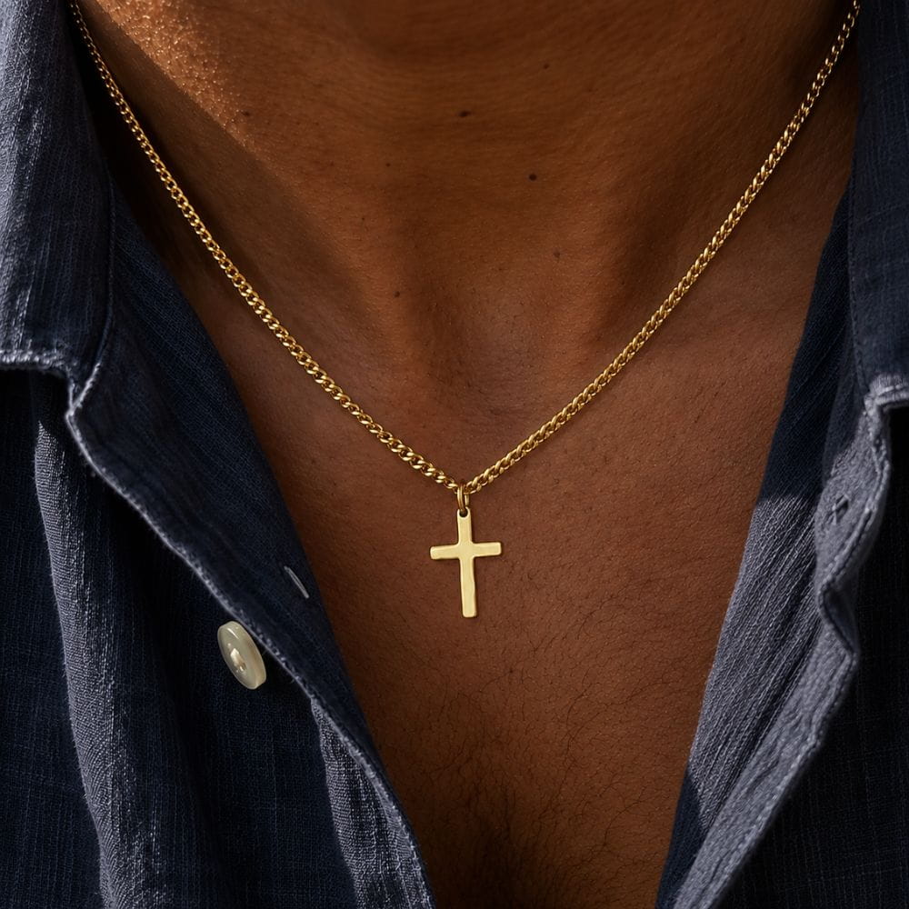 Cross Necklace | 18K Gold