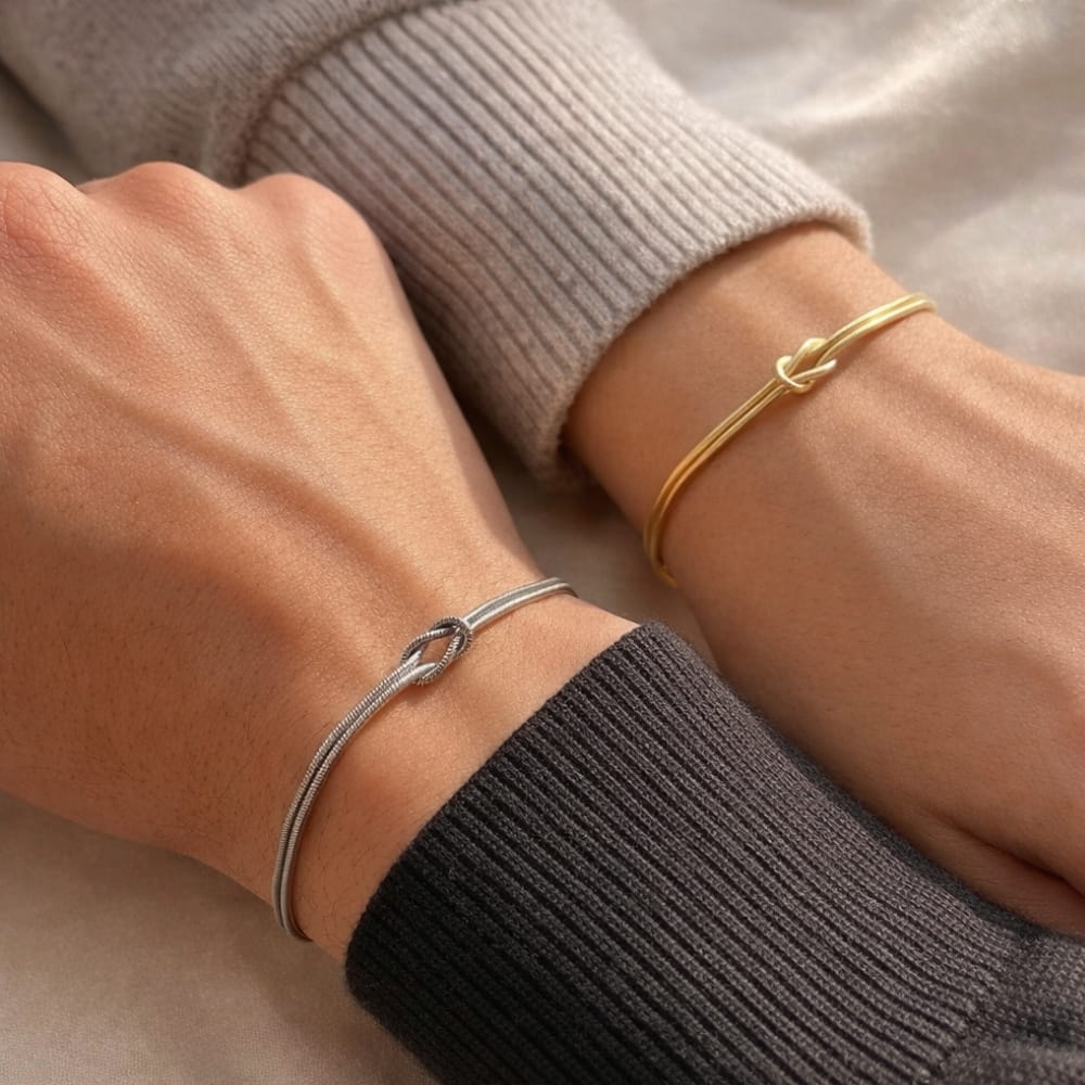 Eternity Knot Couple Bracelets (Set of 2)